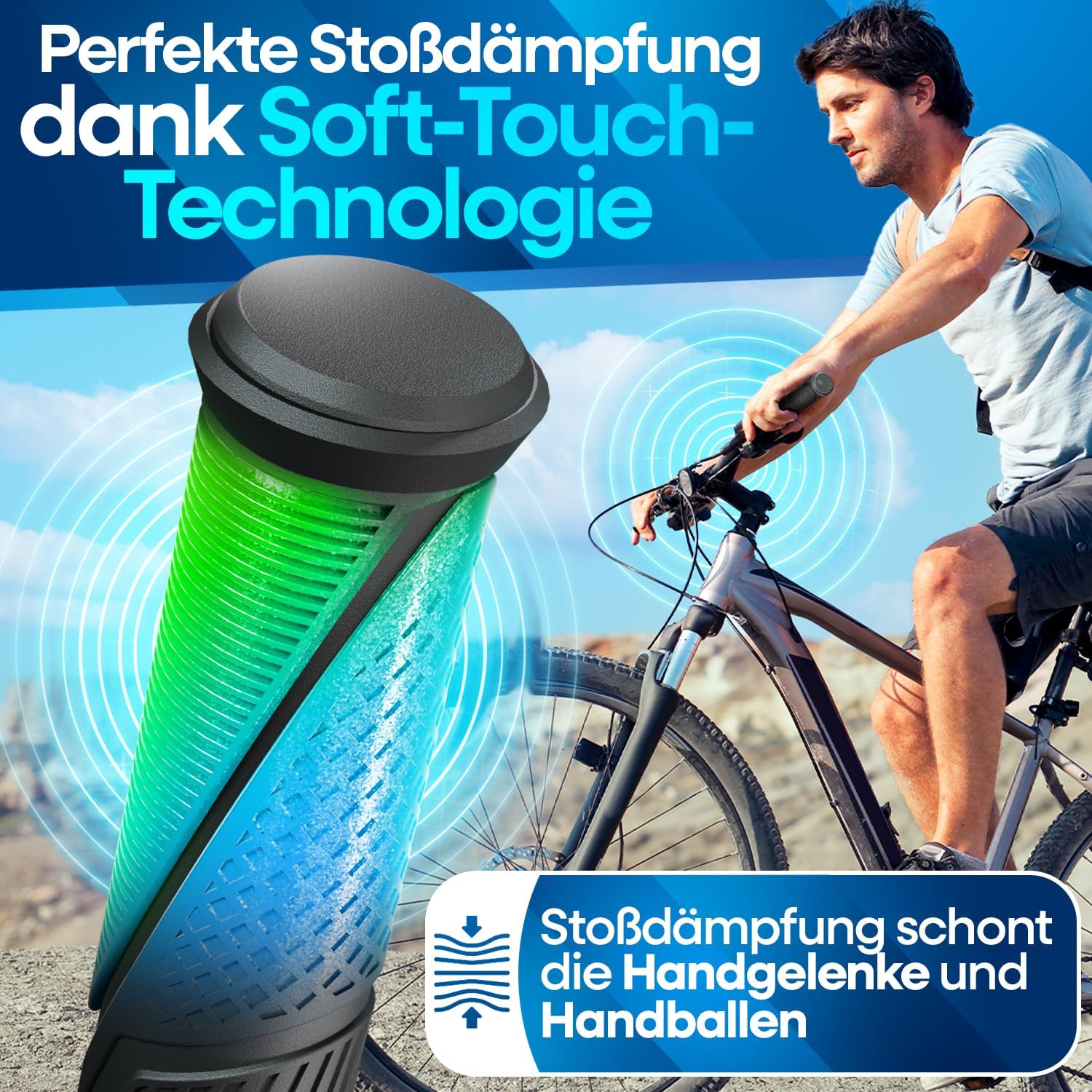 Thumbnail 3 de NEXTCOVER Fahrradgriffe ergonomisch mit Comfort-Grip-Technologie – Universal für Fahrrad & MTB