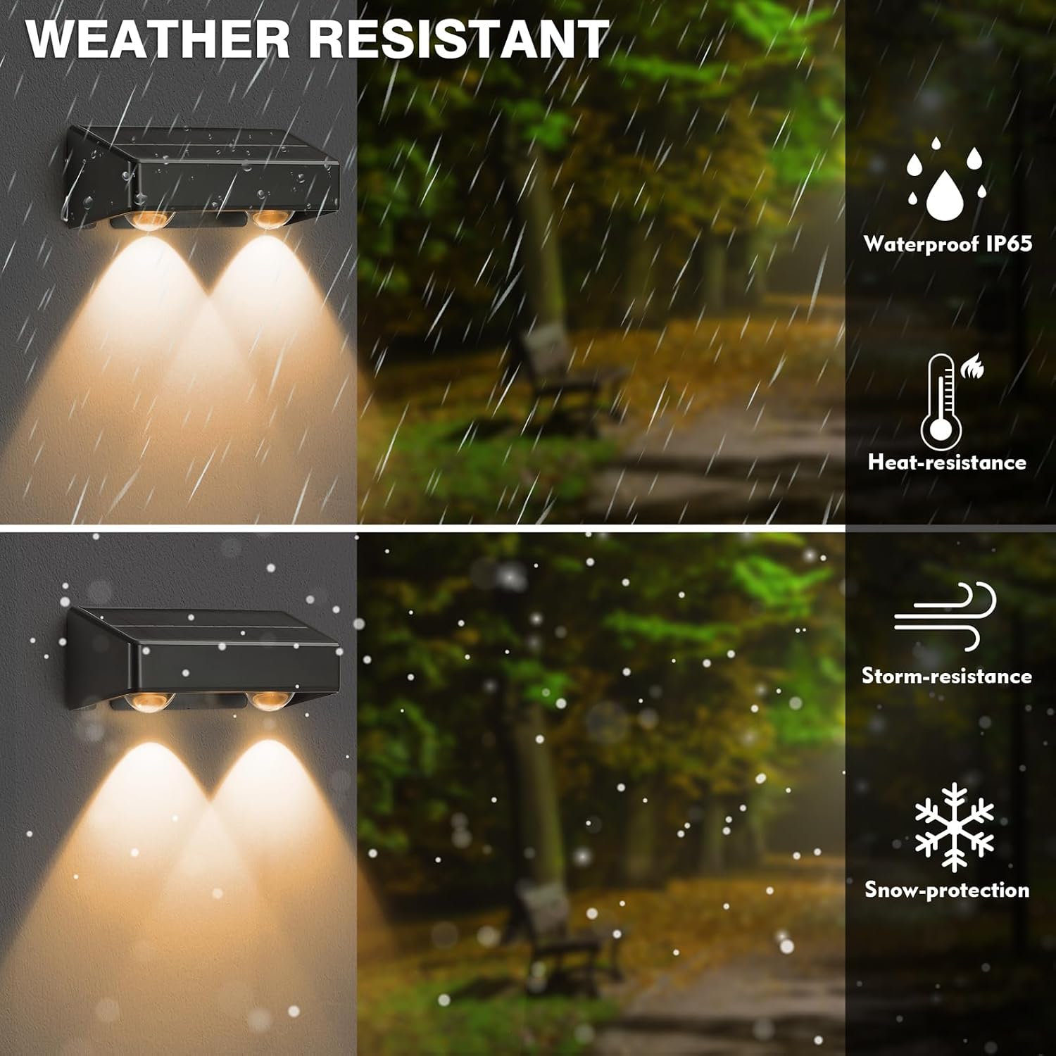 Thumbnail 5 de sununiny Solar Fence Lights 50 lumens