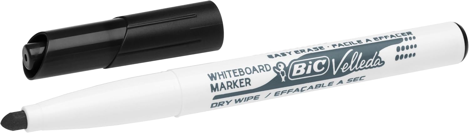 Detalle 2 de BIC Velleda 1741 Pennarelli Nero 12 pz