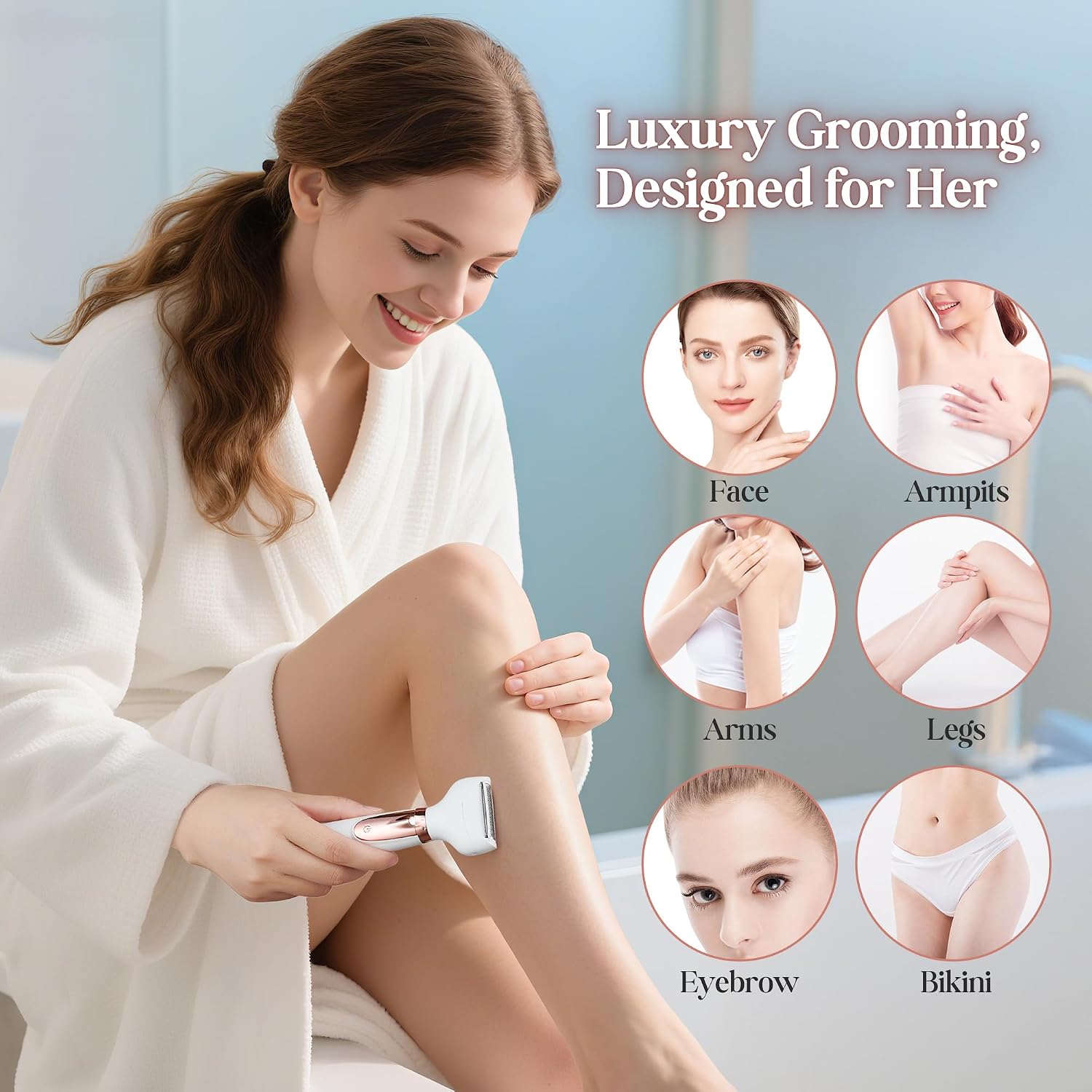 Thumbnail 4 de BarberBoss Rasoir électrique 5-en-1 femme QR-8005