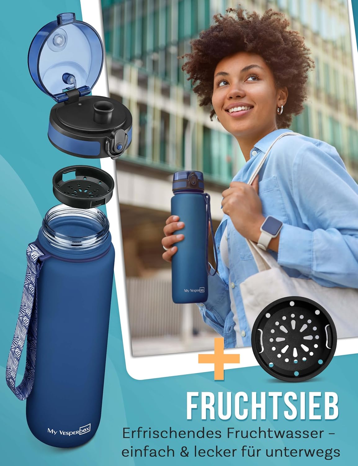 Thumbnail 3 de My Vesperbox Trinkflasche 1000 ml