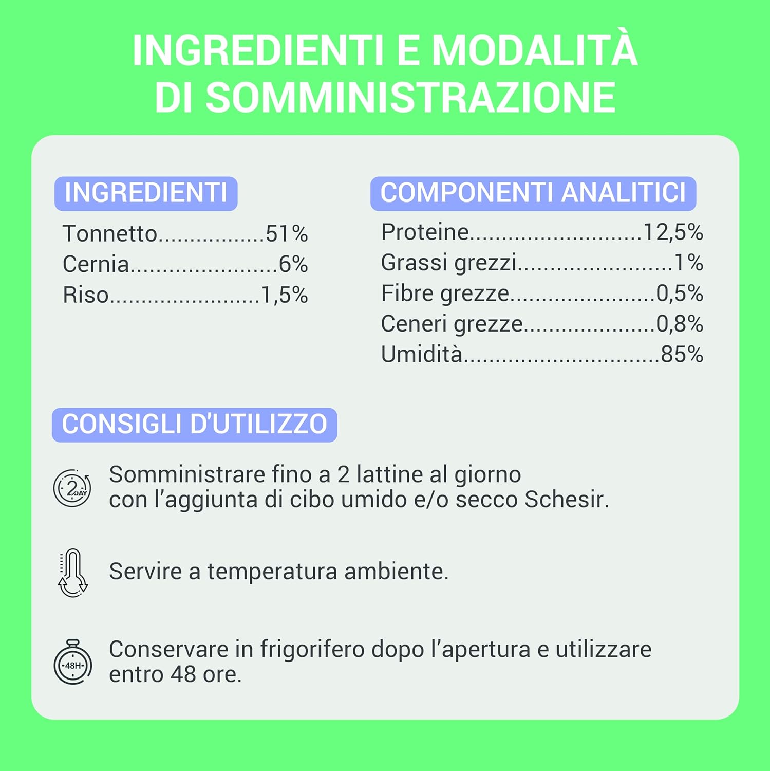 Detalle de Schesir Filetti di Tonno con Cernia in Gelatina – 12 lattine da 70 g: alimento umido per gatti