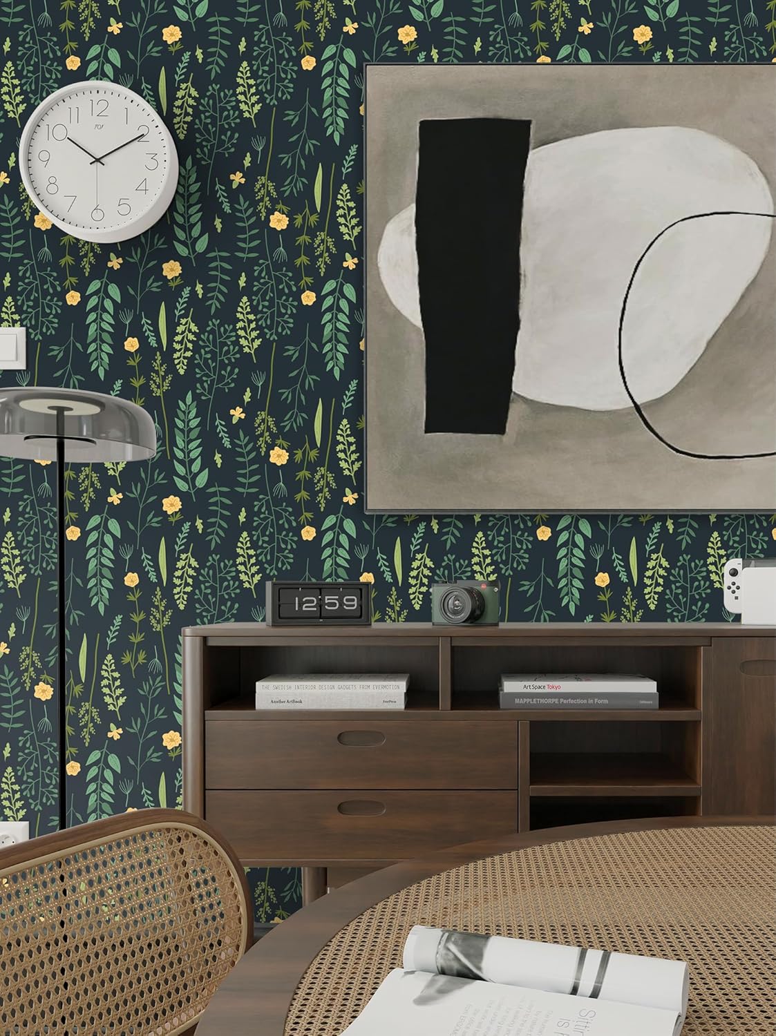 Thumbnail 6 de Fiula selbstklebende Möbelfolie / Tapete mit Blätter- Blumenmotiv 41 cm x 3 m (vinyl, wasserfest)