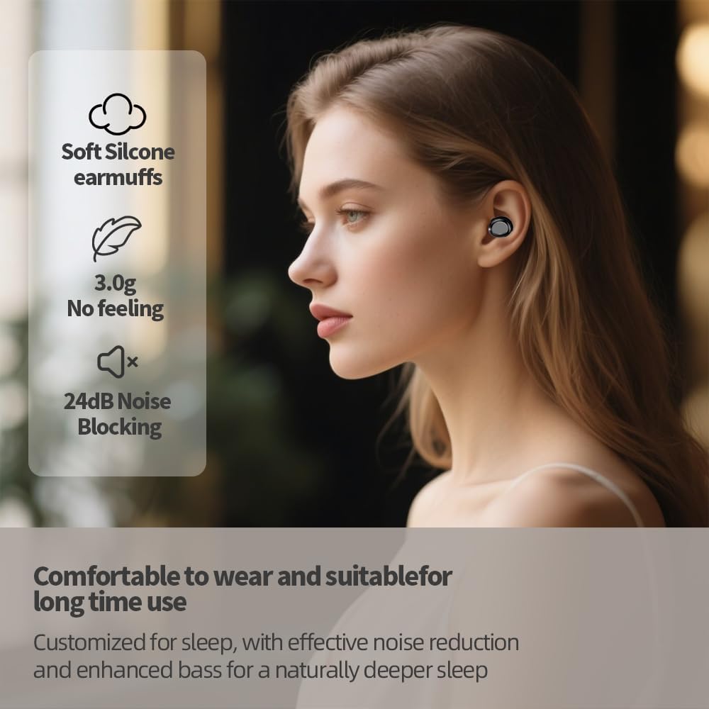 Thumbnail 1 de PWTEK Mini Sleep Earbuds 47 hrs wireless earbuds