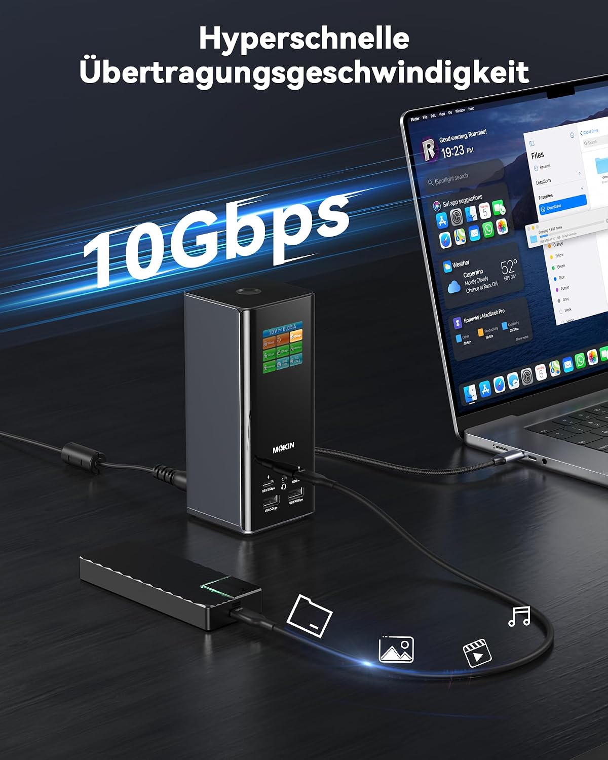 Thumbnail 6 de MOKiN Docking Station 18-in-1 Triple Display