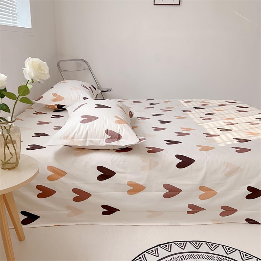 Thumbnail 5 de AShanlan Baumwoll-Bettwäsche-Set 200x200 mit Herzen, Reißverschluss, ÖkoTex – 1 Bettbezug & 2 Kissenbezüge (80x80)