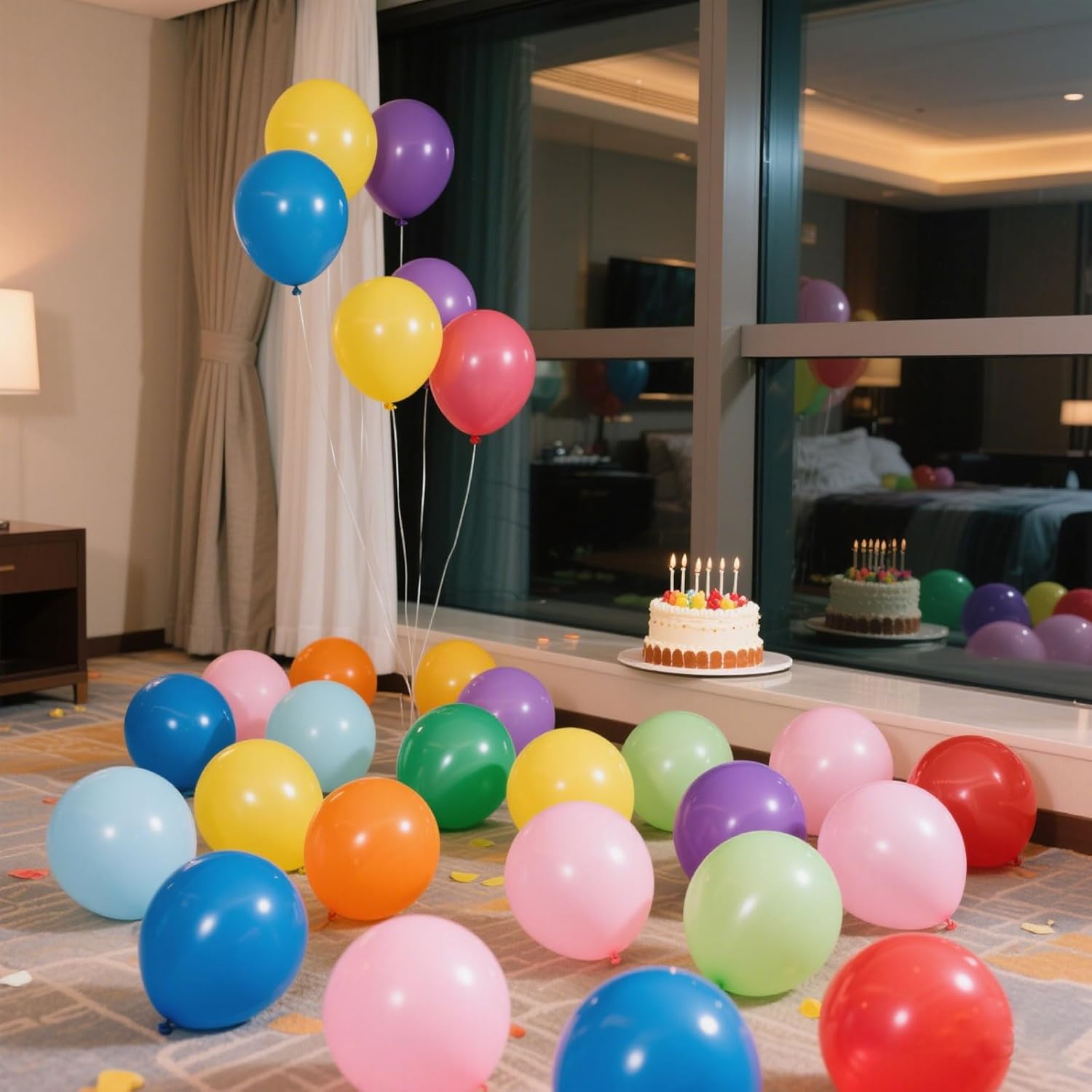 Thumbnail 5 de BOMSI Balloons Assorted Colors 100 Pack 🎈