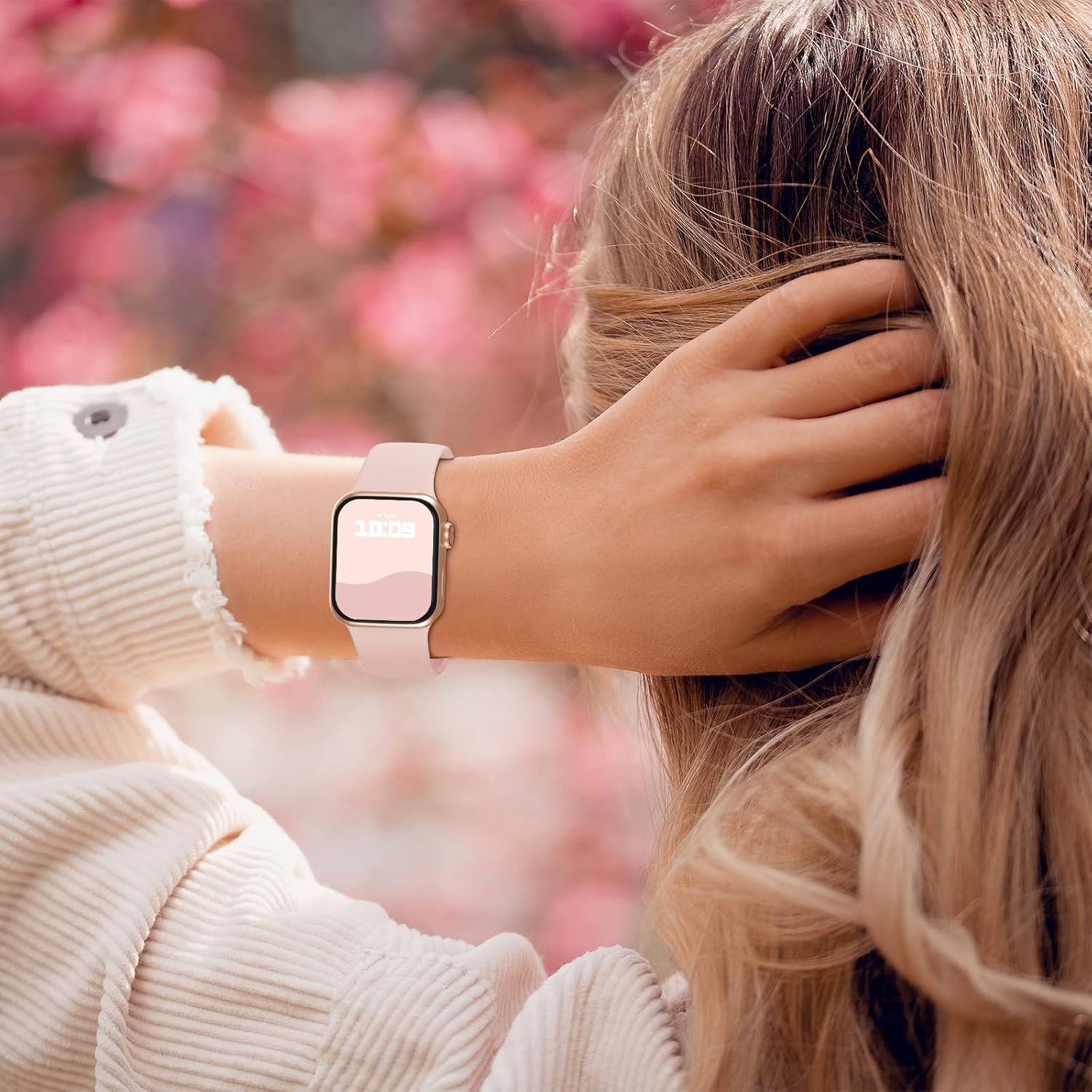 Thumbnail 1 de Adepoy 2-pack soft silicone sport straps for Apple Watch (38–49mm, multiple colours)
