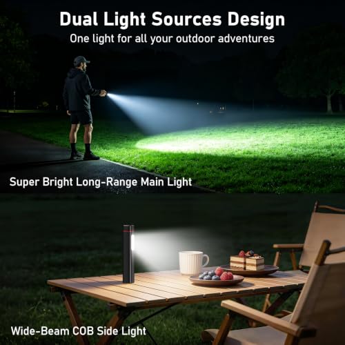Detalle de Blukar 2026 Gen 2 Torch Rechargeable: Dual Light Sources with COB Side Light