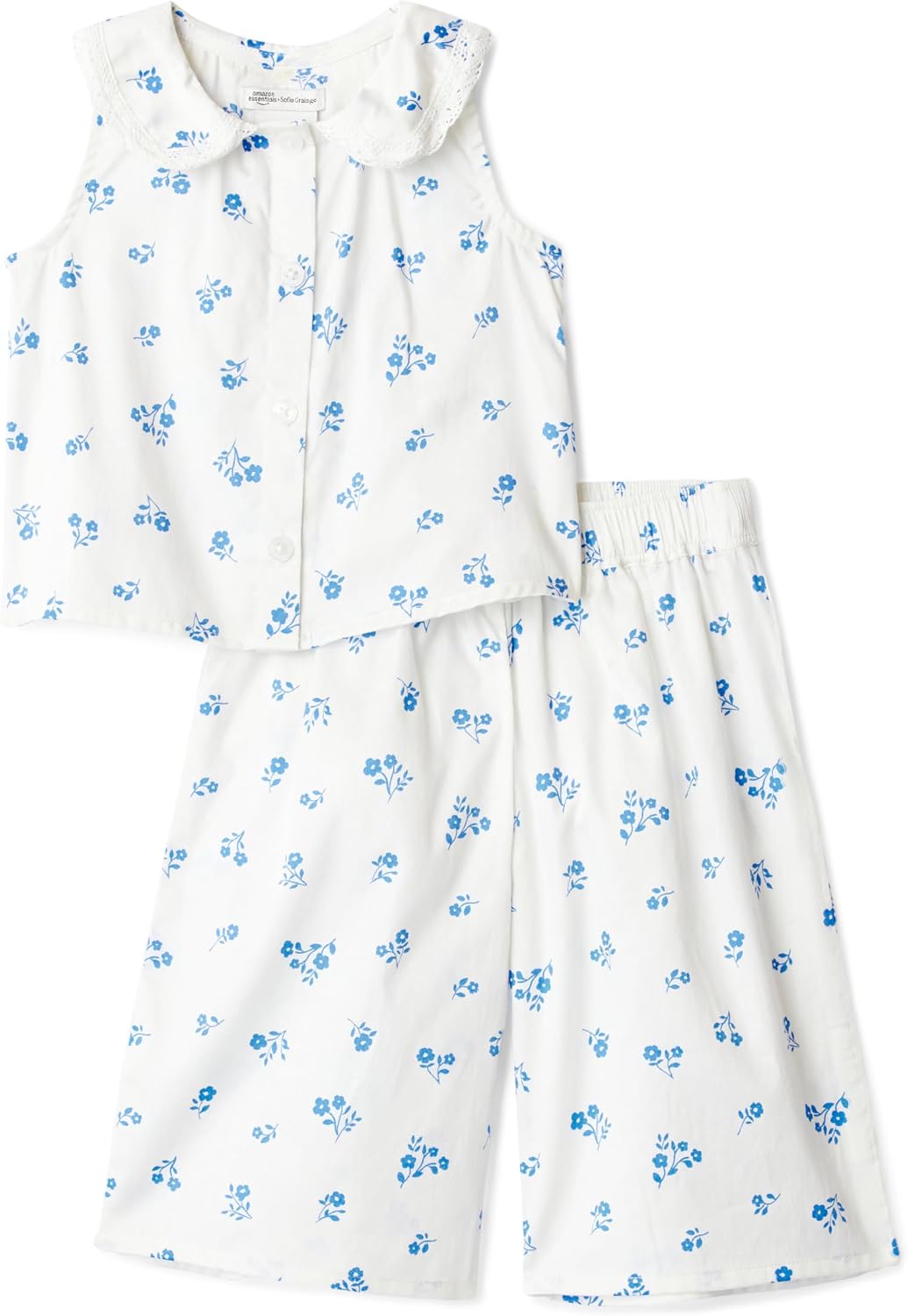 Thumbnail 6 de Amazon Essentials x Sofia Grainge Mädchen Spielset – Baumwollsatin mit ärmellosem Oberteil und Hose