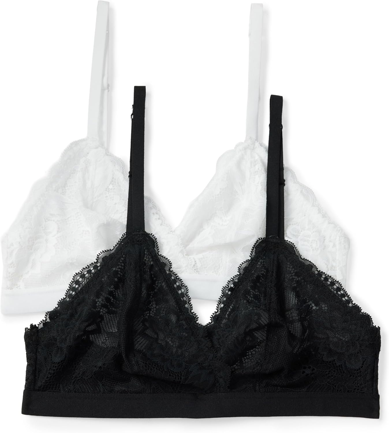 Thumbnail 6 de Amazon Essentials Women’s Stretch Galloon Lace Unlined Triangle Bra (Non-wired, V-neck)