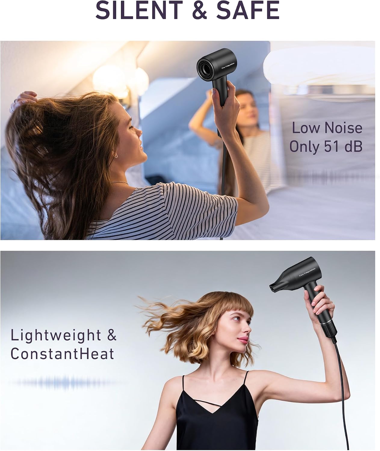 Thumbnail 6 de Cosy Companions High-Speed Ionic Hair Dryer, 150,000 RPM Brushless Motor, Diffuser