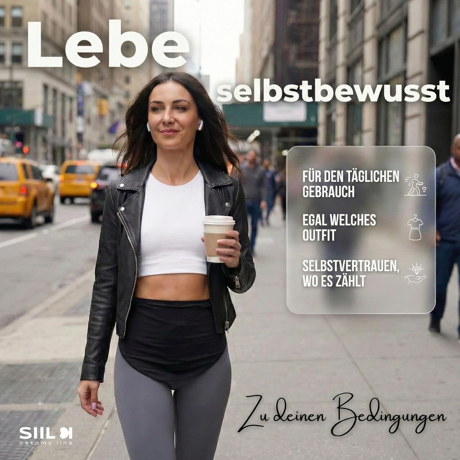 Thumbnail 6 de SIIL Stoma Gürtel Schwarz – Ostomy Belt für Sport & Schwimmen, mit Innentasche für Stomabeutel