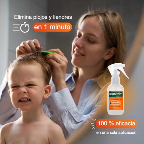 Detalle de Neositrín Spray Gel Antipiojos: tratamiento sin insecticidas en 1 minuto y 1 única aplicación