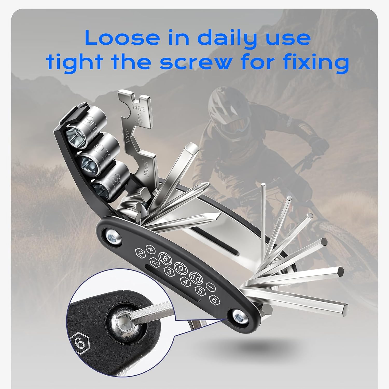 Thumbnail 5 de All-in-One Bike Tool Kit & Puncture Repair Kit: A Practical Pocket Fix-It for Road, MTB & BMX