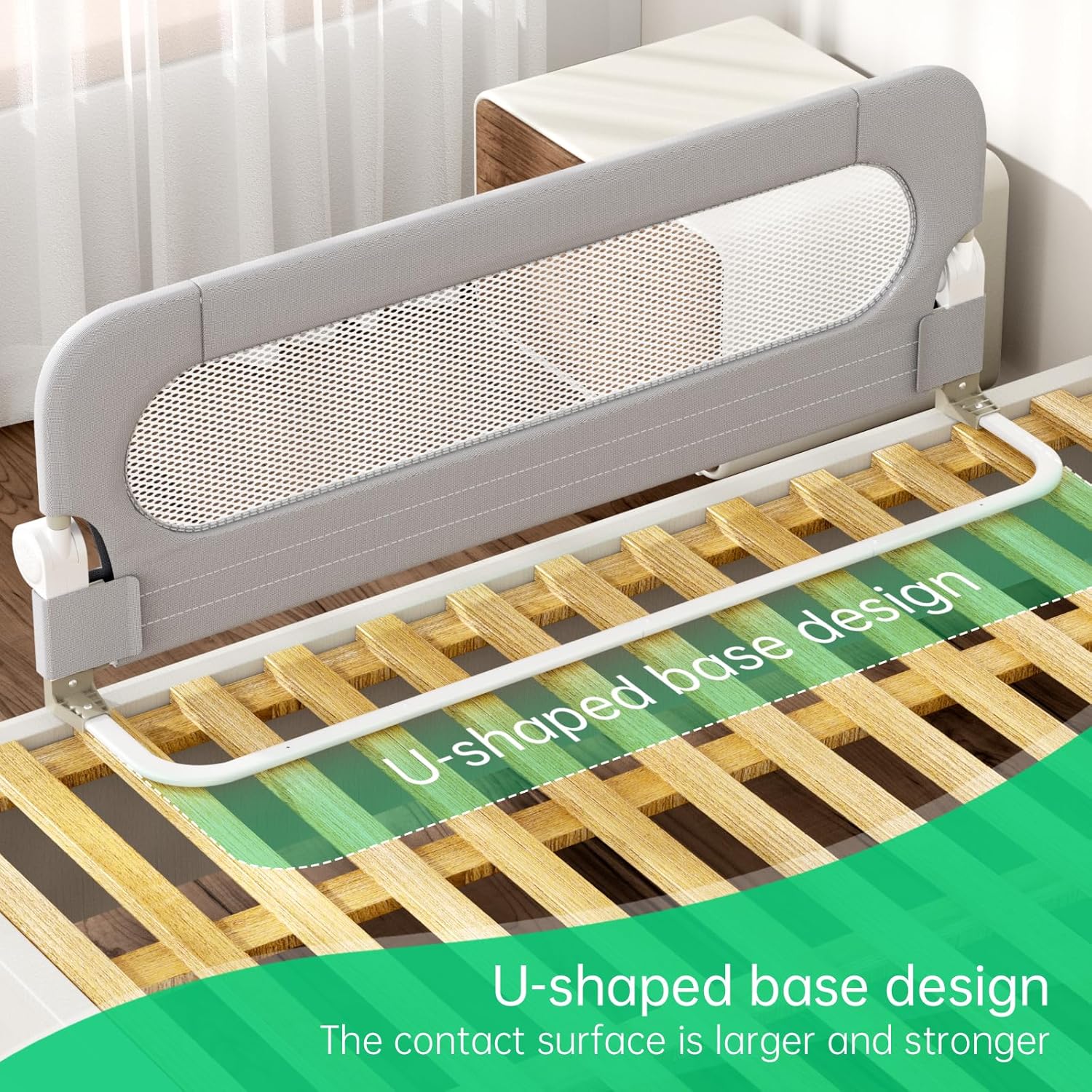 Detalle 2 de UPGOGO Folding Bed Rail 71"