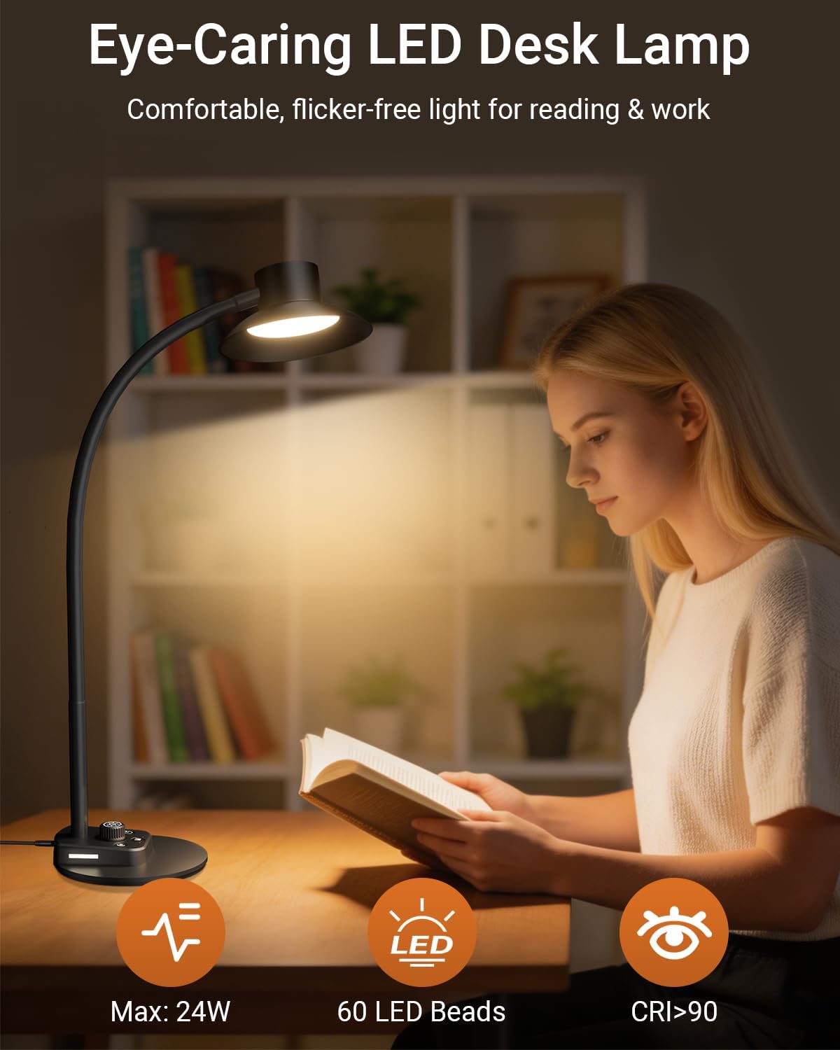 Detalle 1 de Desk Lamp 12V 2A eye care dimmable