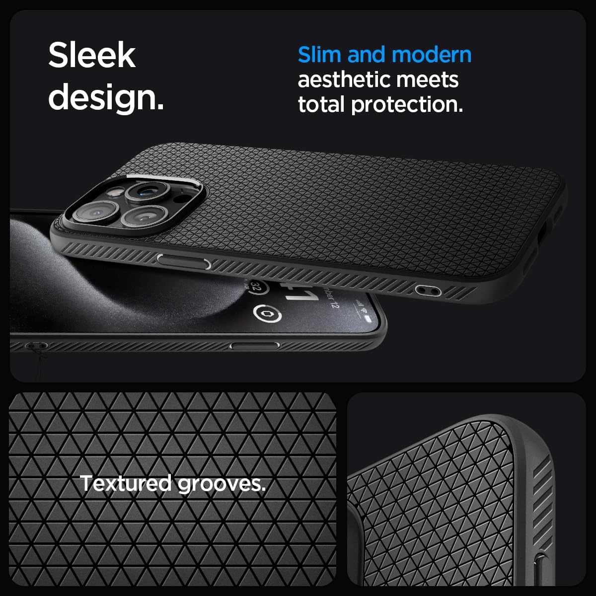 Detalle de Spigen Liquid Air iPhone 15 Pro Max Case