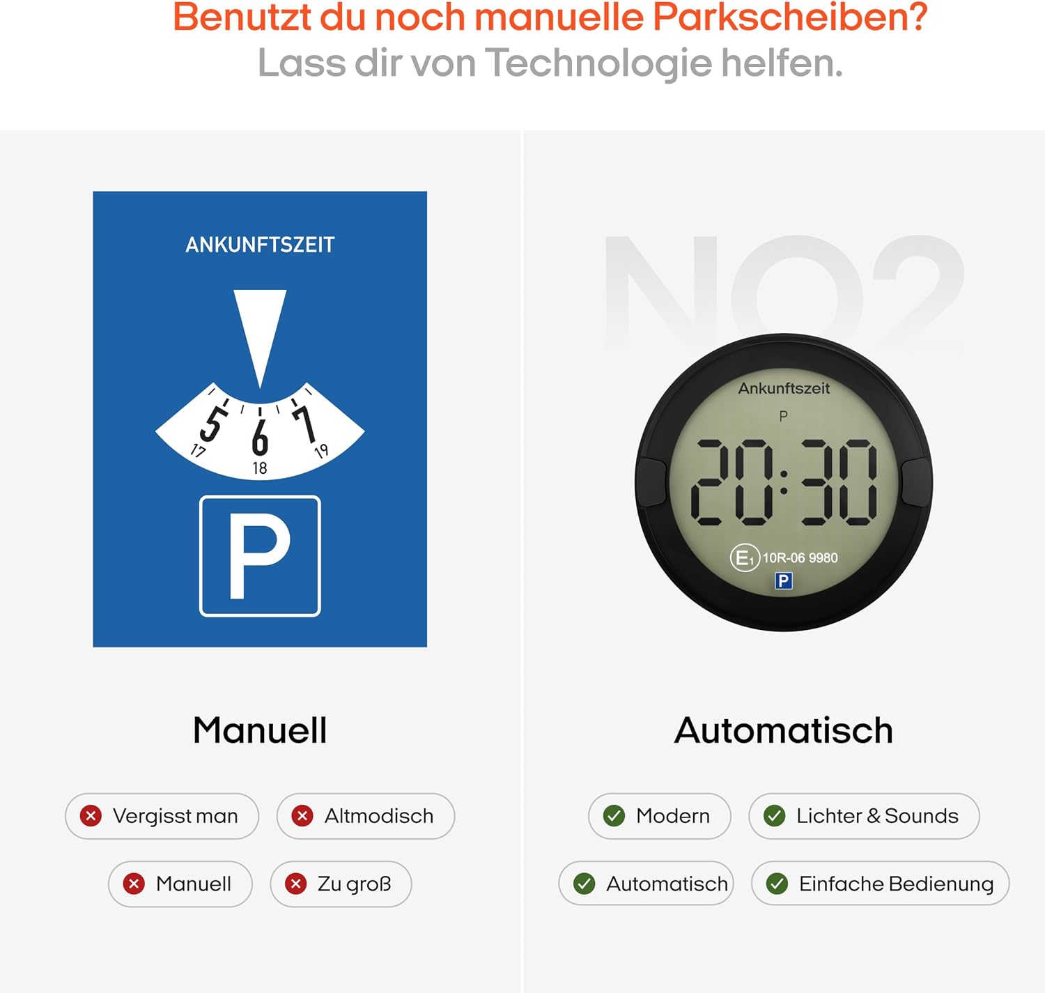 Thumbnail 4 de OOONO P-DISC NO2 Elektronische Parkscheibe