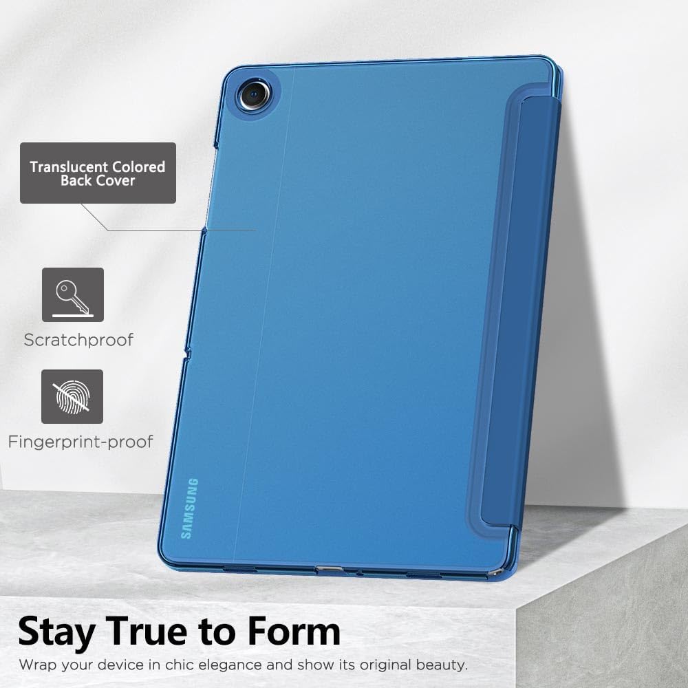 Detalle de MoKo Schutzhülle für Samsung Galaxy Tab A11+ / A9+ 11 Zoll (2025/2023) – schlanker Ständer, durchscheinende Rückseite, HARTE PC-Rückseite