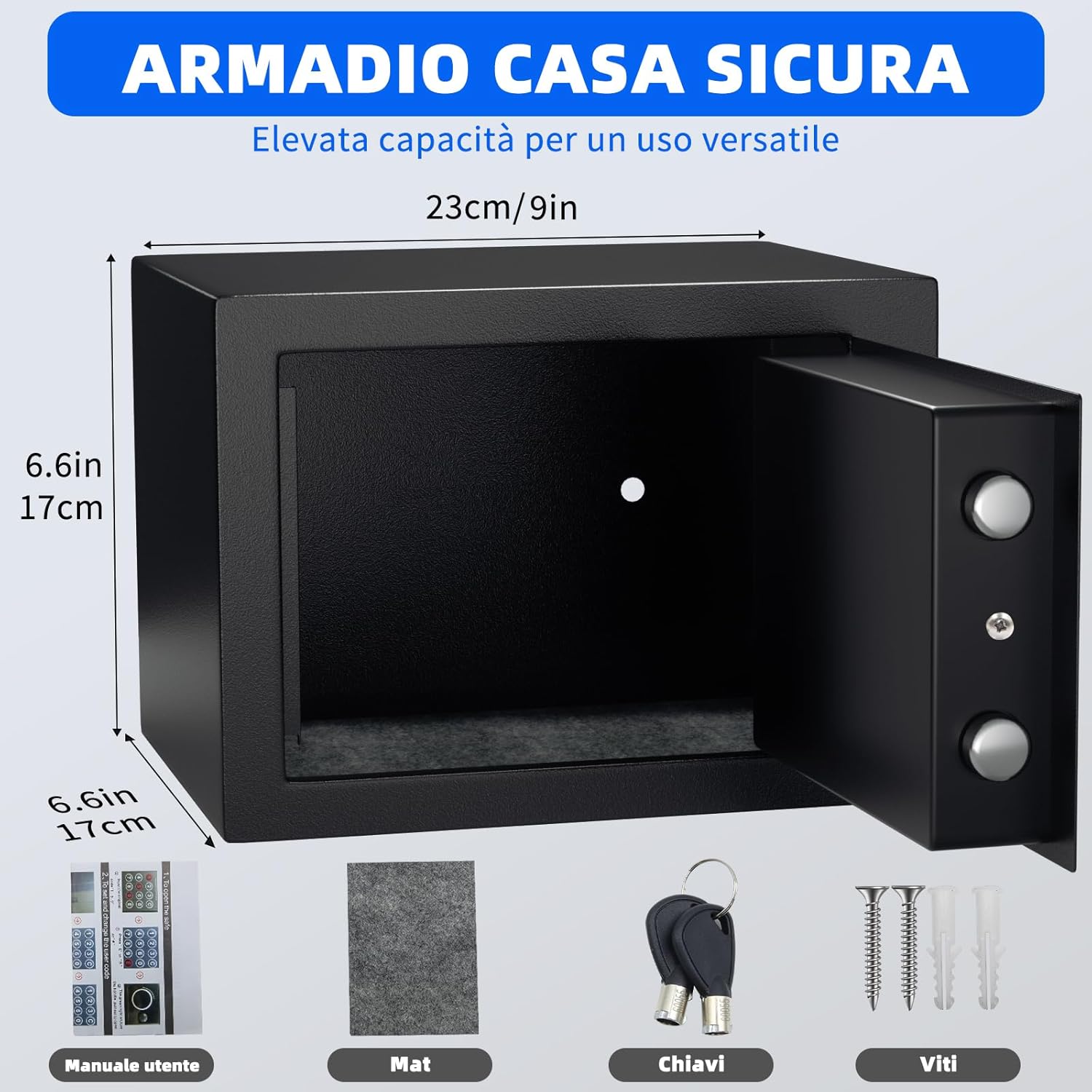 Thumbnail 4 de 6,6‑L Tresor für Zuhause – Elektronischer Safe 🔐