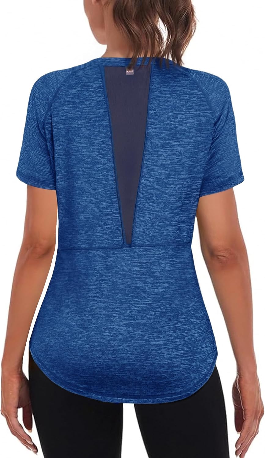 Thumbnail 4 de Gyabnw Women's Gym Top Short Sleeve Moisture Wicking 🏷