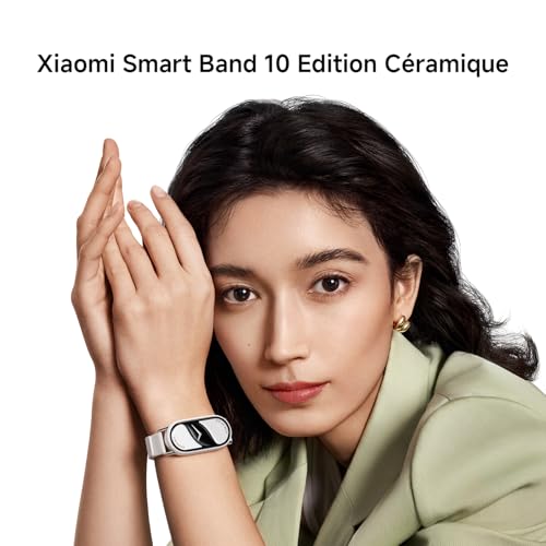 Detalle de XIAOMI Smart Band 10 - Bracelet Connecté, autonomie 21 jours, écran AMOLED 1,72" et suivi santé