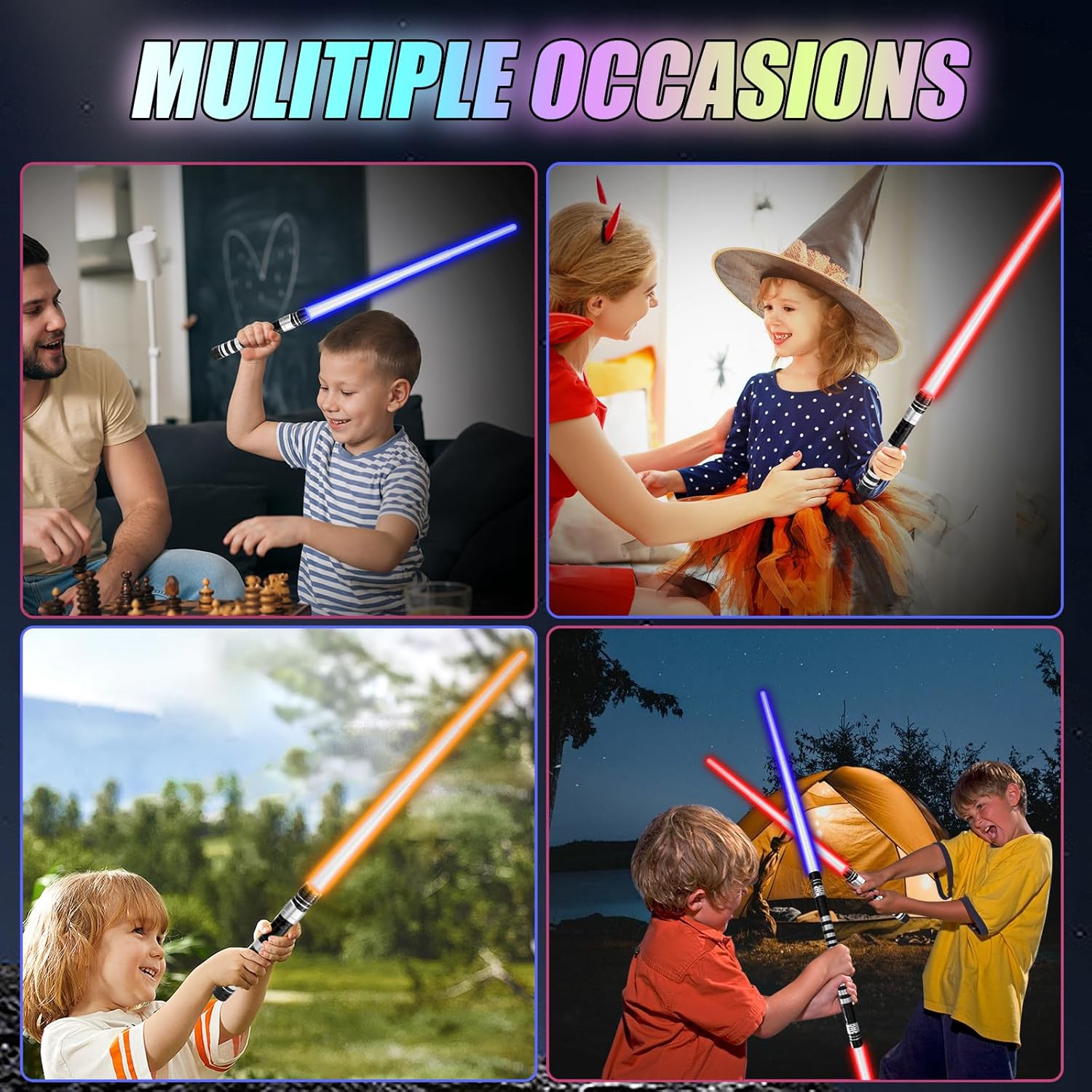 Thumbnail 6 de Yumuwind Light Sabers for Kids (7-Colour LED, Sound Effects) – Retractable Dueling Sword for Ages 5–12