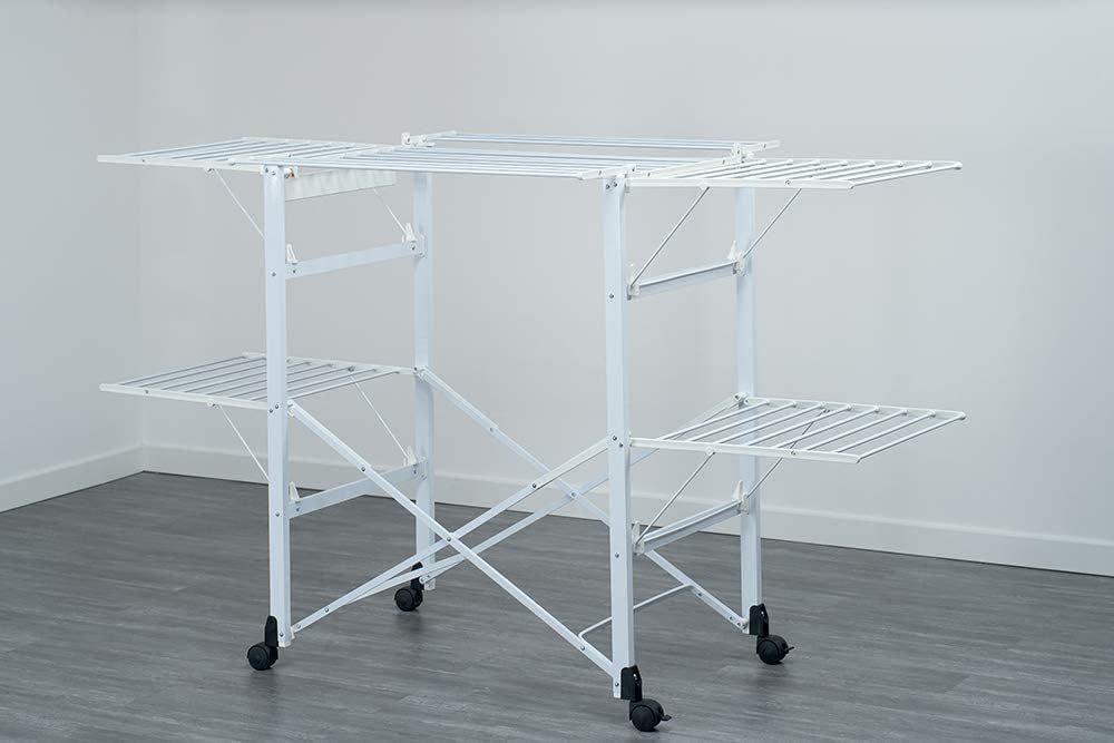 Thumbnail 3 de Foppapedretti Gulliver Stendibiancheria Pieghevole in Alluminio Bianco – 27 m di linea utile, modulare e comodo