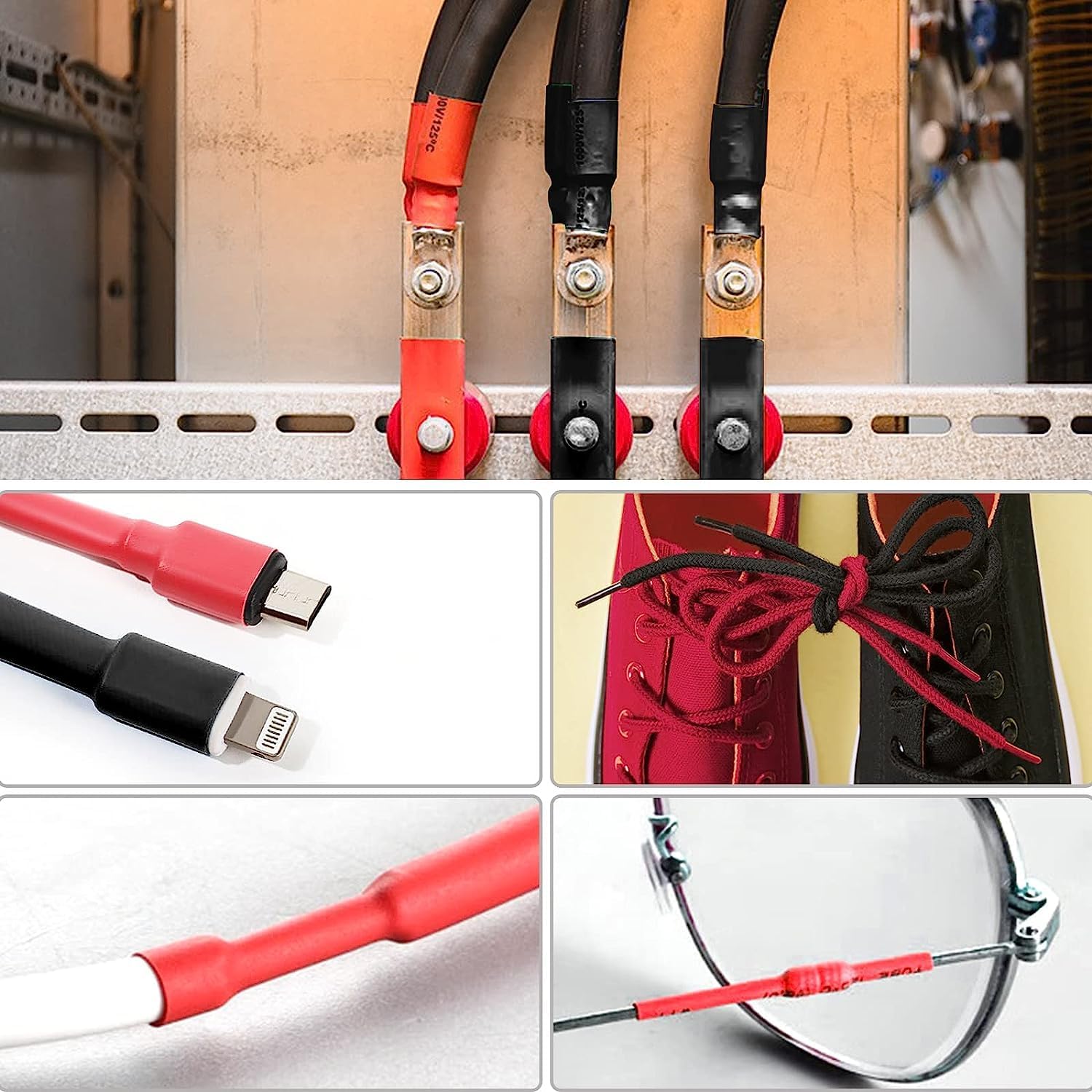 Thumbnail 6 de Preciva 1200 Gaines thermorétractables – 12 tailles, 5 couleurs pour câbles et connexions