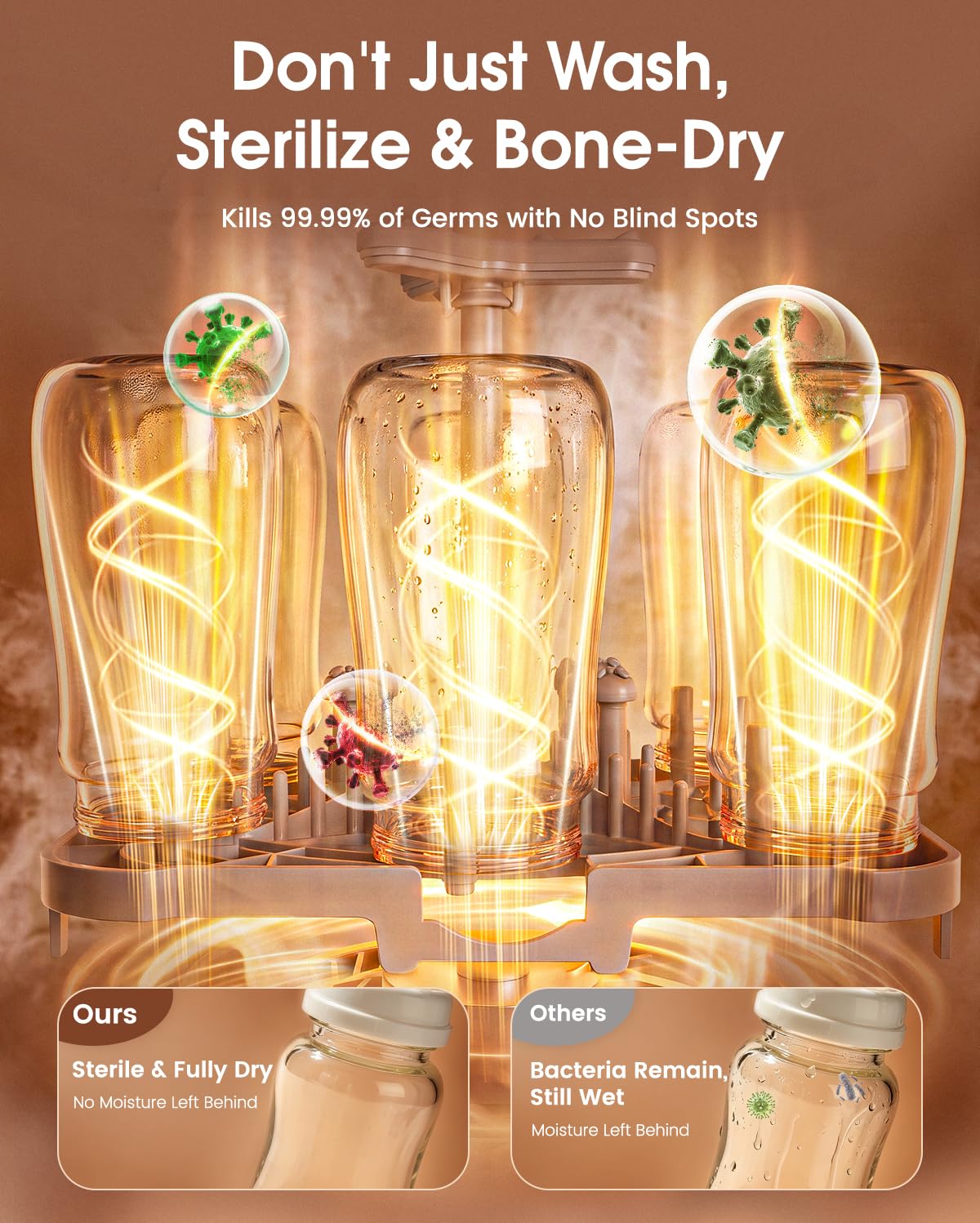 Detalle 2 de Tiny Marvels All-in-One Baby Bottle Washer, Sterilizer & Dryer, 13 Modes