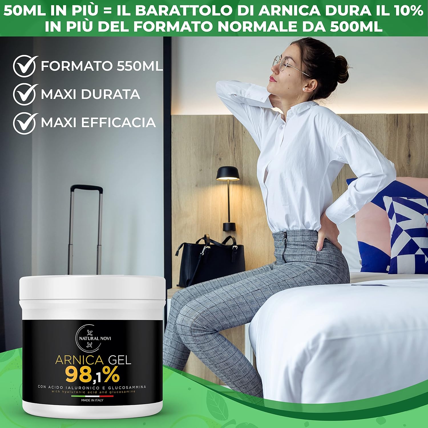 Thumbnail 4 de Arnica per Cavalli 98,1% 550 ml con acido ialuronico e glucosamina