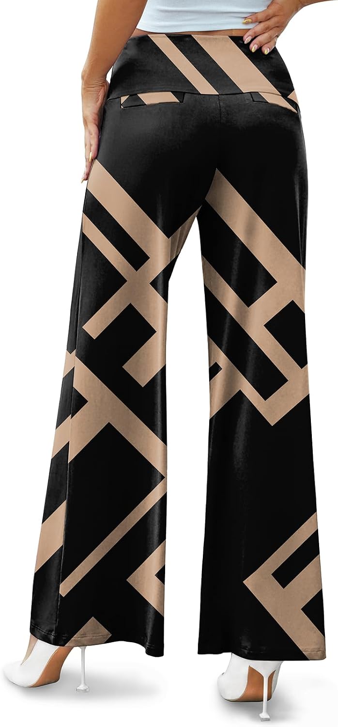 Detalle 2 de Arolina Women's Stretchy Wide Leg Palazzo Pants