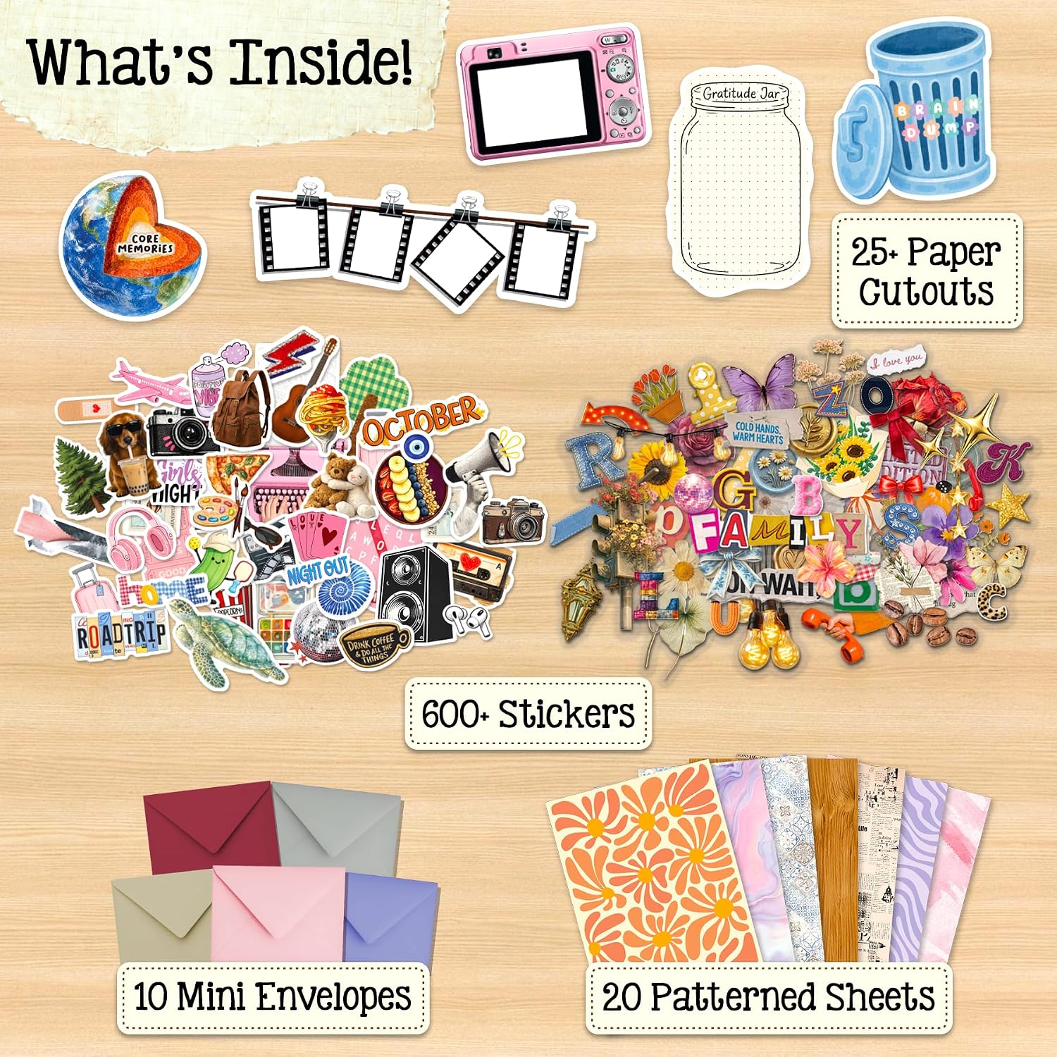 Detalle de My Artsy Stash Scrapbooking Kit with 600+ Stickers