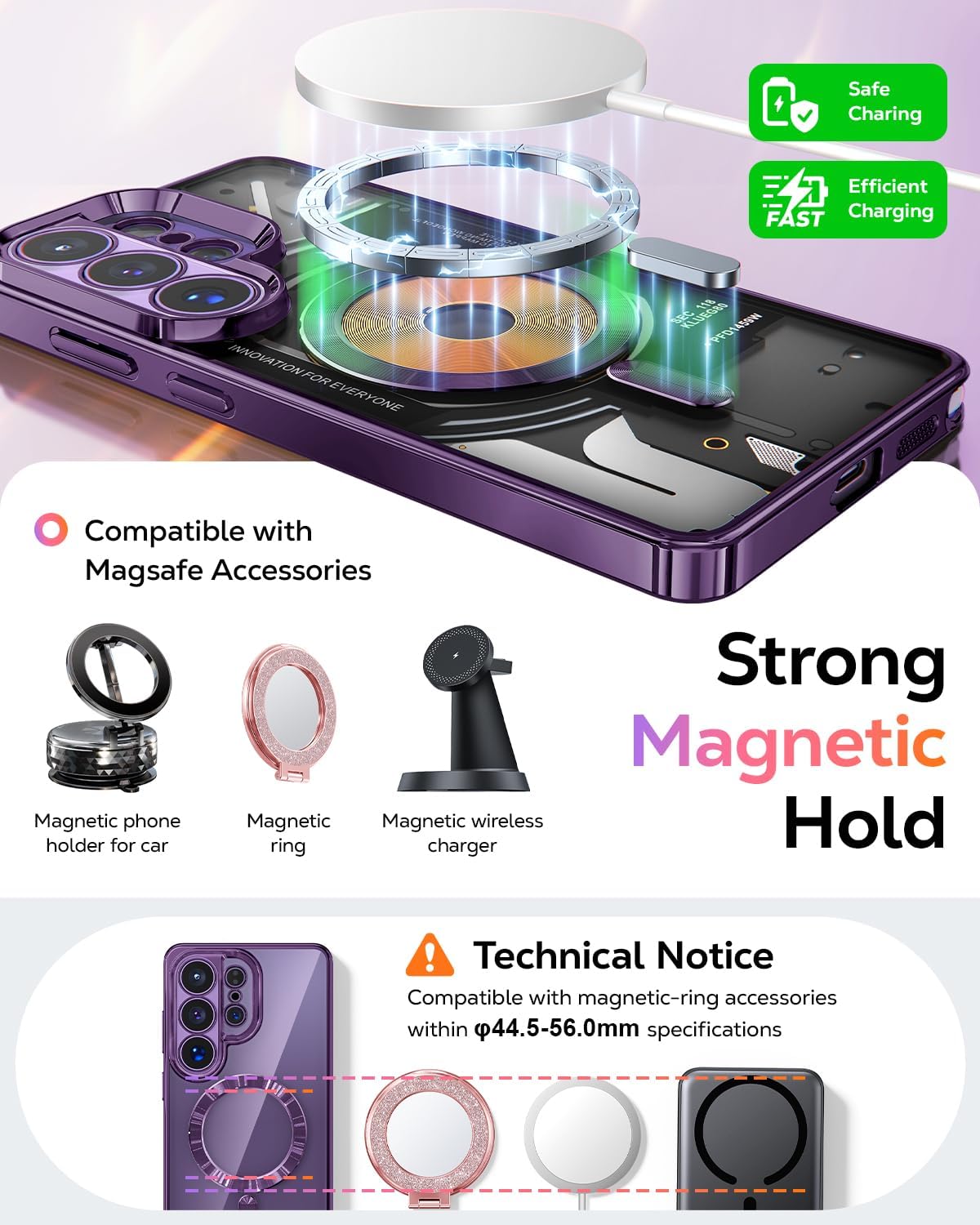 Thumbnail 5 de Meifigno Magnetic Case for S26 Ultra 6.9in