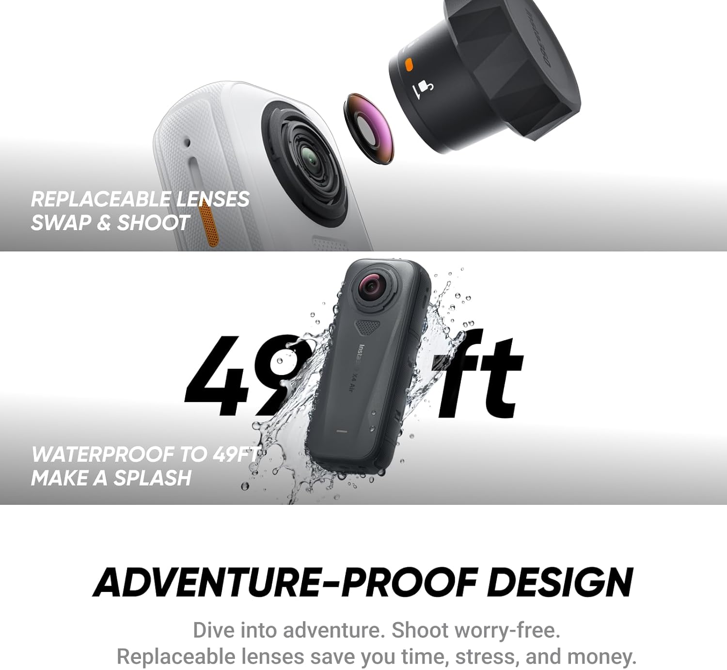 Thumbnail 5 de Insta360 X4 Air Pack démarrage — caméra 360 8K légère