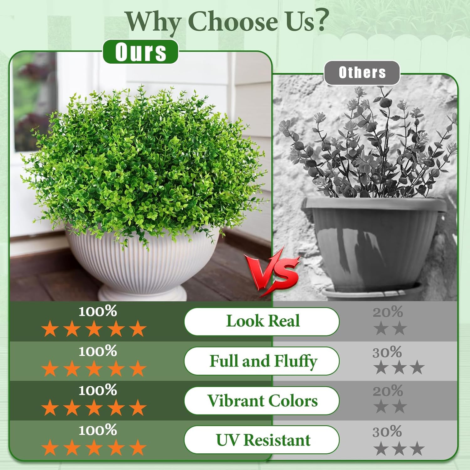 Thumbnail 1 de Yastouay Outdoor UV-Resistant Artificial Flowers in 14 Bundles – Lifelong Color for Front Porches and Window Boxes