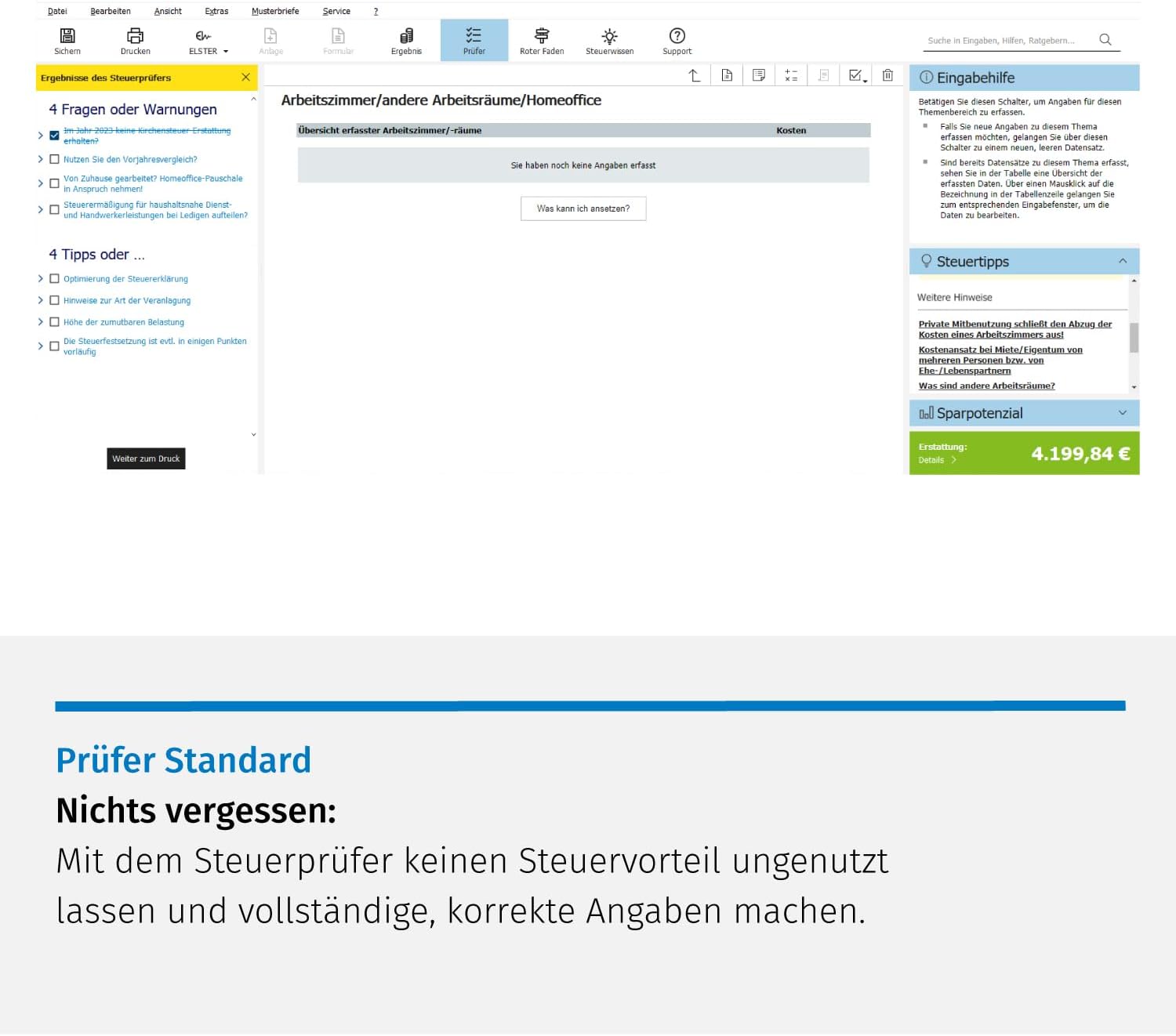Detalle de SteuerSparErklärung Standard 2024 (Steuerjahr 2023) – Windows-Version mit Aktivierungscode per Email