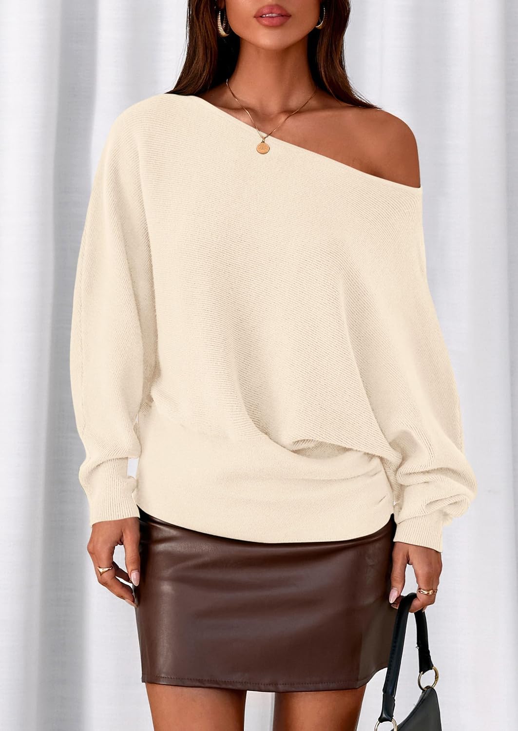 Thumbnail 6 de PRETTYGARDEN Off The Shoulder Sweater 2026