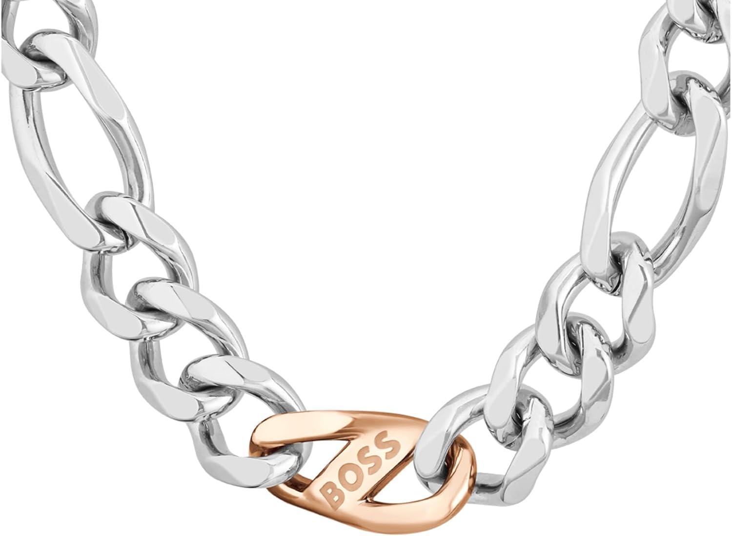 Thumbnail 1 de BOSS Jewelry Gliederhalskette oder Armband für Herren RIAN aus zweifarbigem Edelstahl