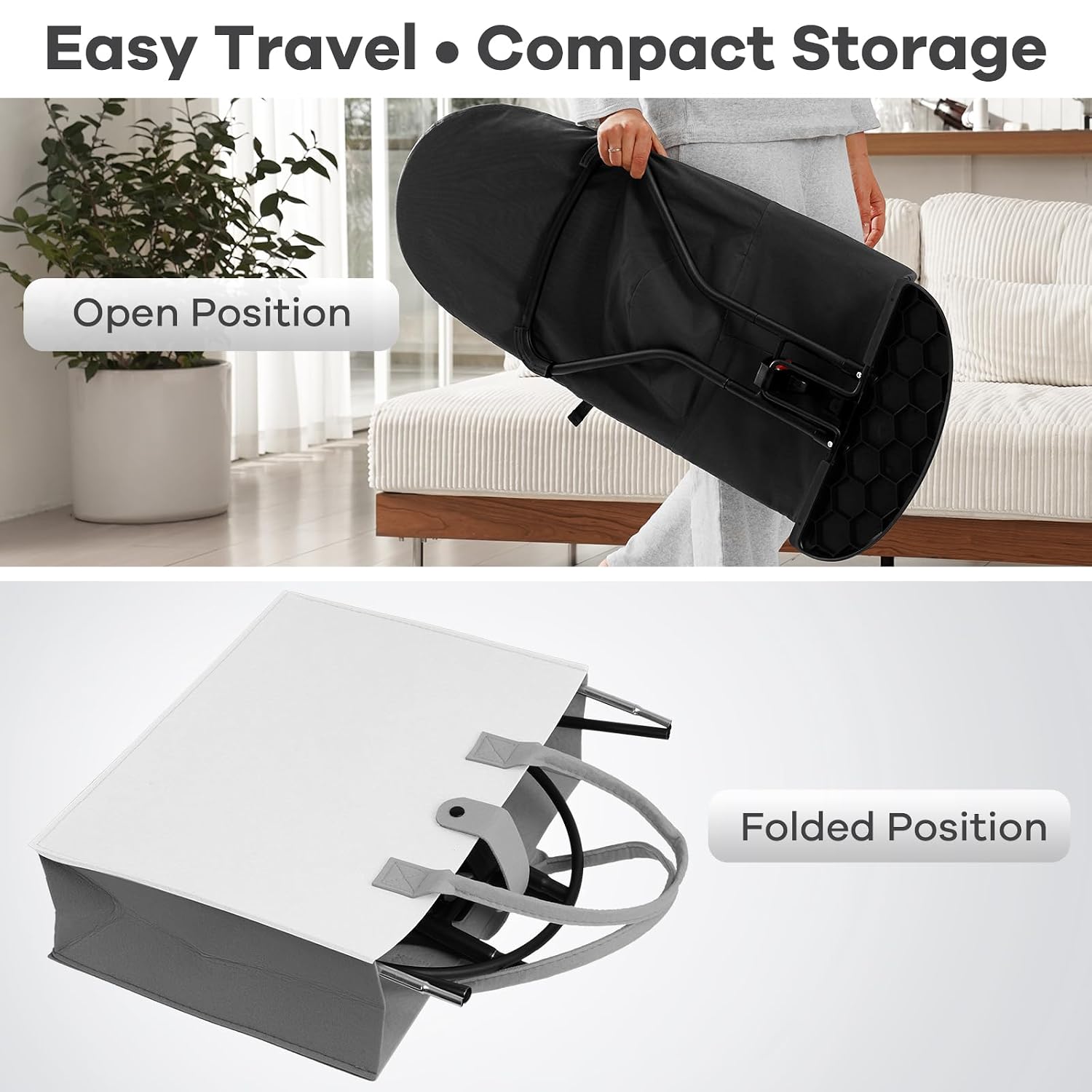 Detalle de HKAI Baby Bouncer Seat with Toy Bar, Seat Pad, and 3-Position Backrest
