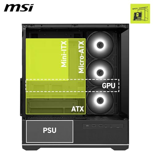 Thumbnail 3 de MSI mag PANO 110R PZ carcasa ATX para torre — GPU 400 mm 🖥