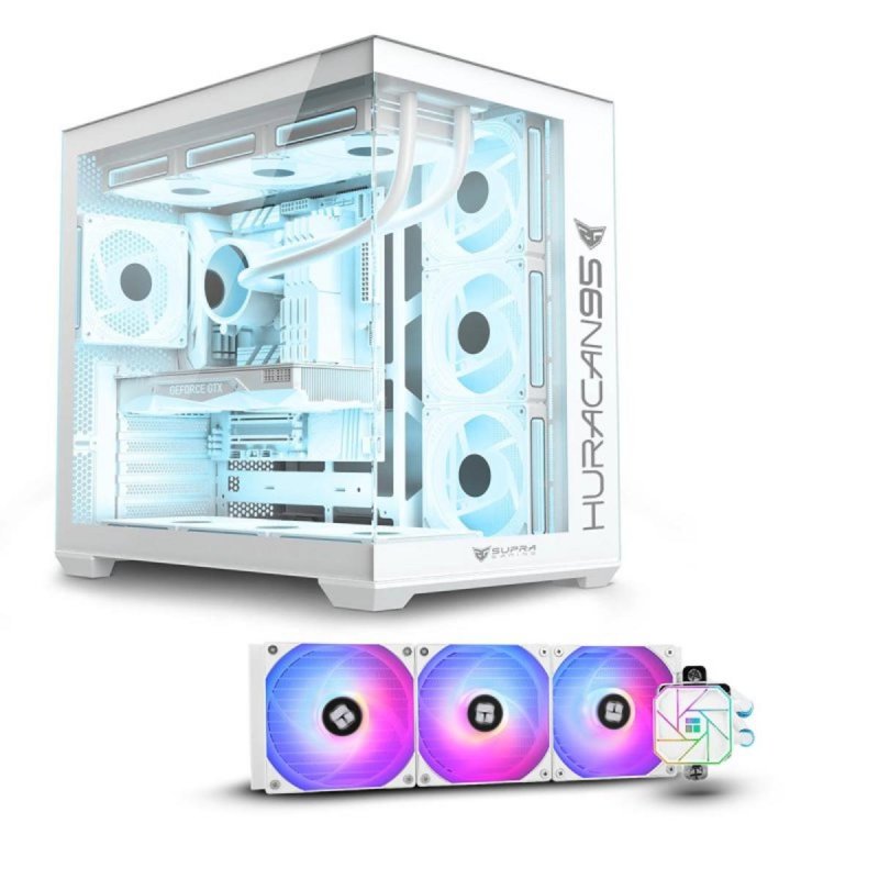 Detalle de PC Racing Huracan Ryzen 7 5800X 16GB 1TB SSD Radeon RX 9070