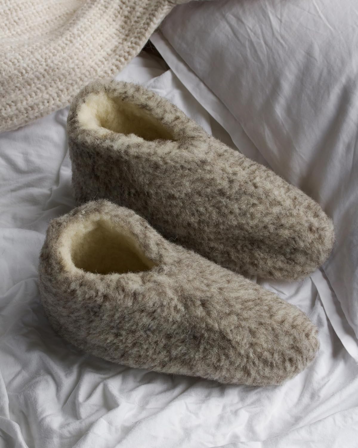 Thumbnail 6 de THE COZY SHEEP — Chaussons douillets femme et homme en laine mérinos, modèle bas fermé