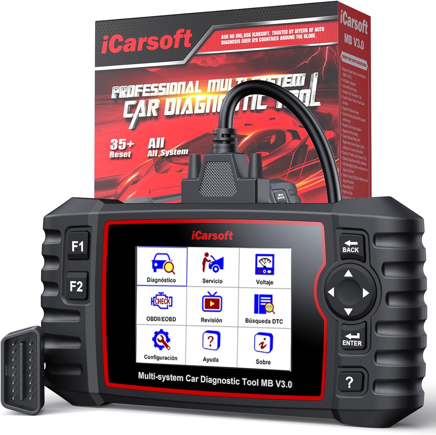 iCarsoft MB V3.0 OBD2 Escáner Bidireccional