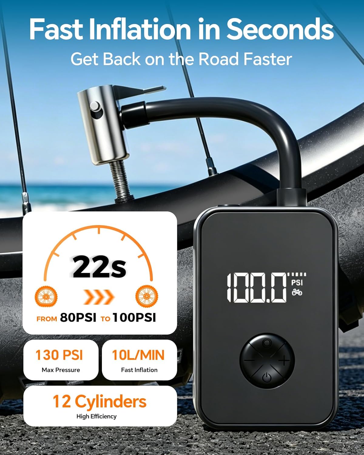 Thumbnail 3 de Yetour Bike Pump Electric