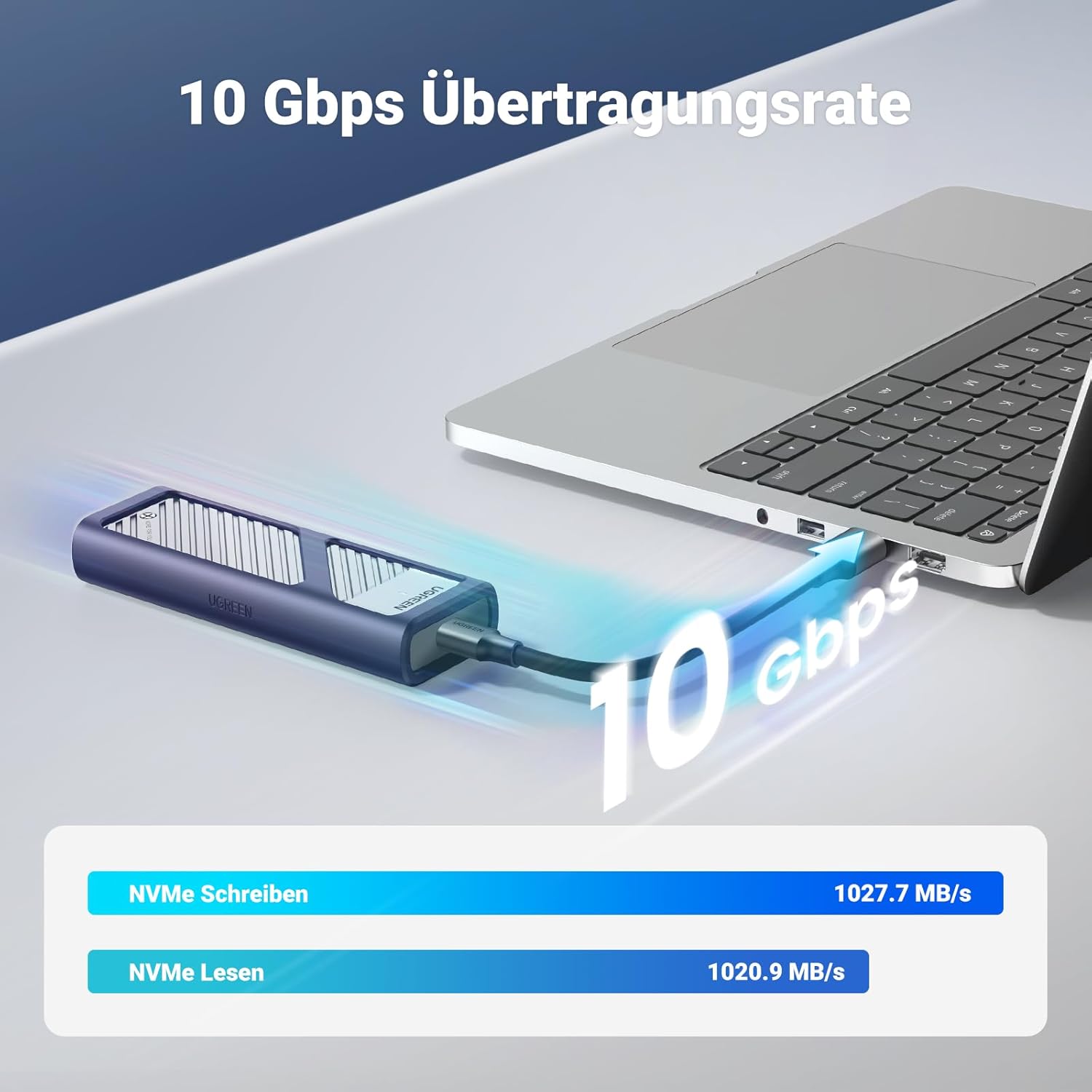 Thumbnail 1 de UGREEN M2 SSD Gehäuse USB 3.2 Gen 2 10 Gbps