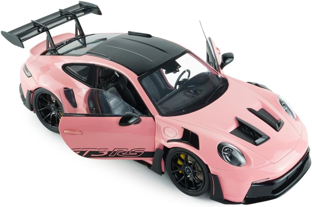 Thumbnail 3 de Solido Porsche 911 GT3 RS 2024 1:18 – Die-Cast Rose Exclusive Allemand sur Socle