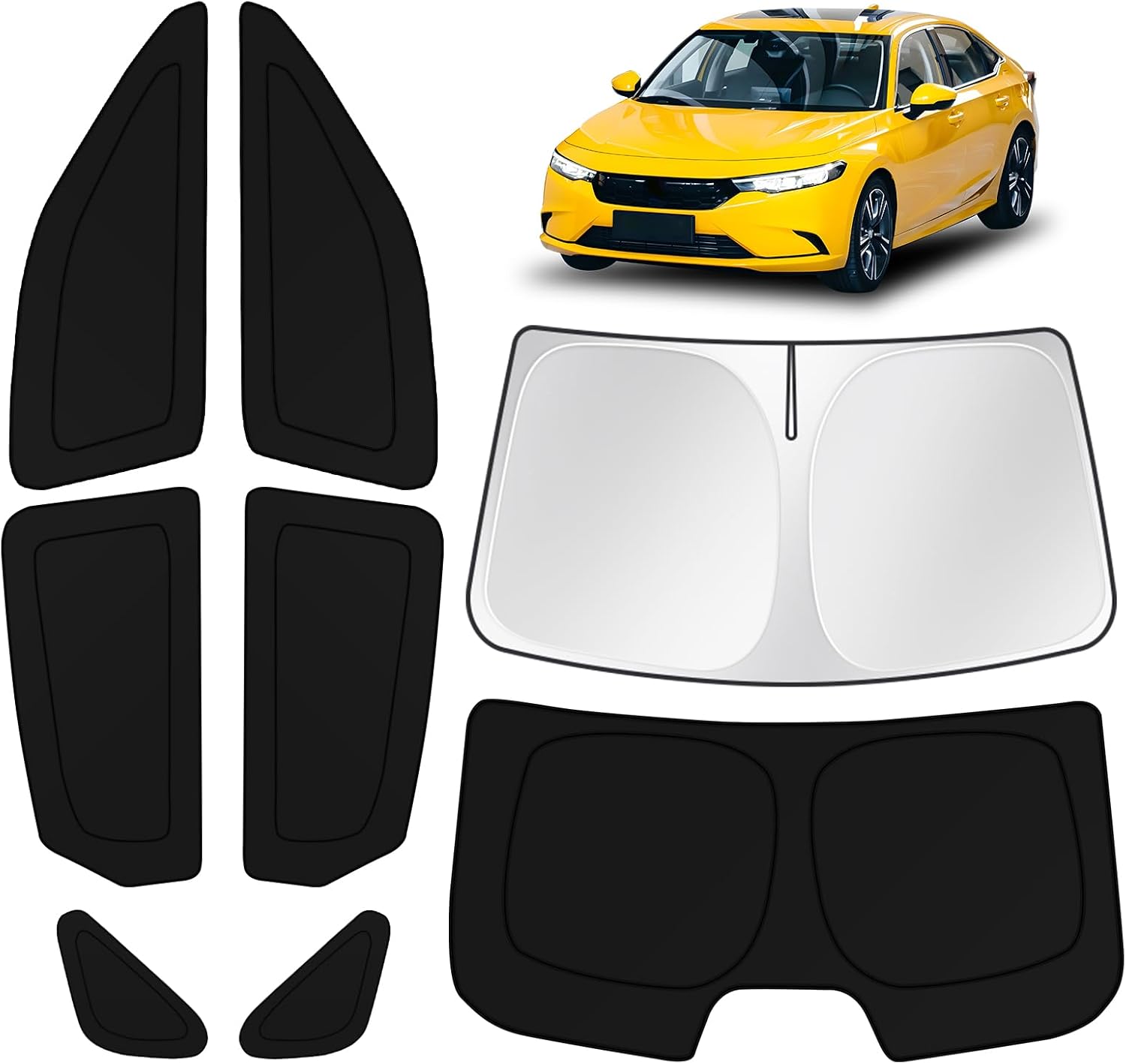 Detalle de KUST Car Window Shades for Honda Civic