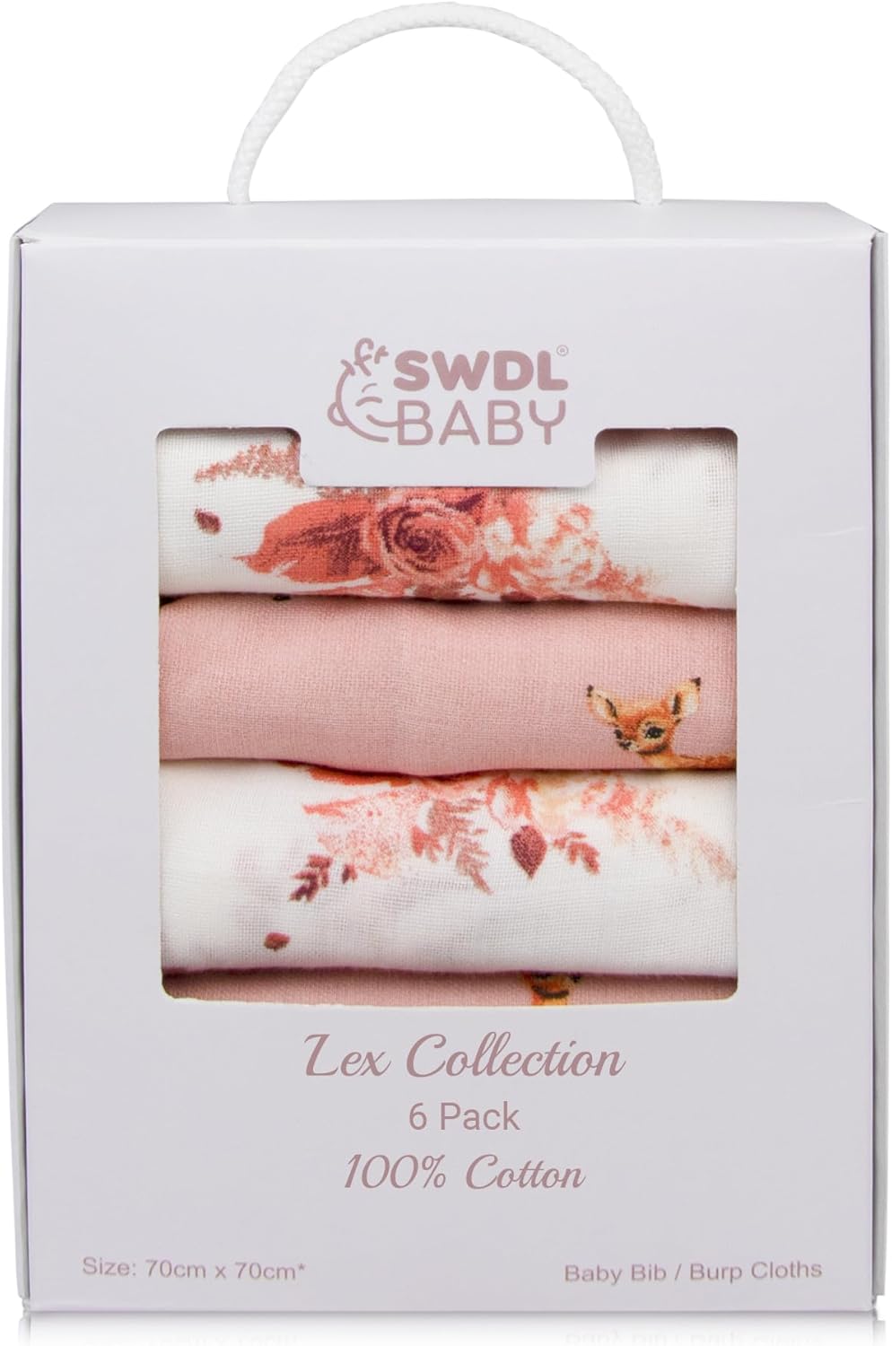 Detalle de Lex Collection Large Muslin Cloths 70 x 70 cm 🧣